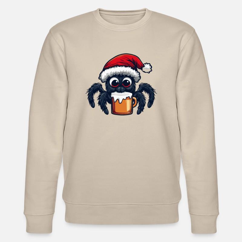Bière de Noël Spider Tarantula - Sweat bio CHANGER Stanley/Stella Unisexe - beige