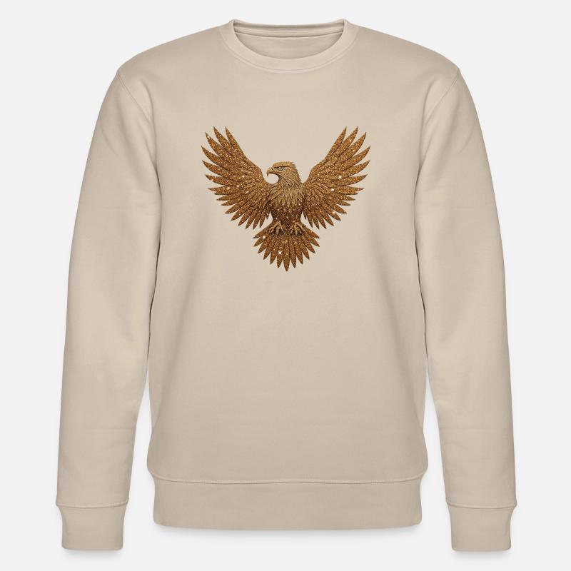Glitzer Adler - Stanley/Stella Unisex Bio-Sweatshirt CHANGER  - Beige