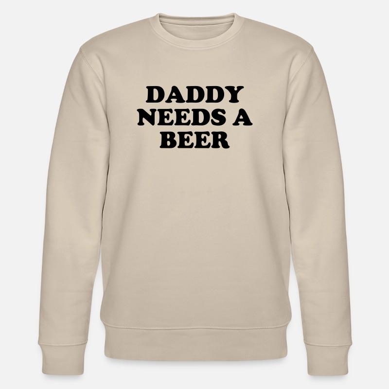 Papa braucht ein Bier - Stanley/Stella Unisex Bio-Sweatshirt CHANGER  - Beige