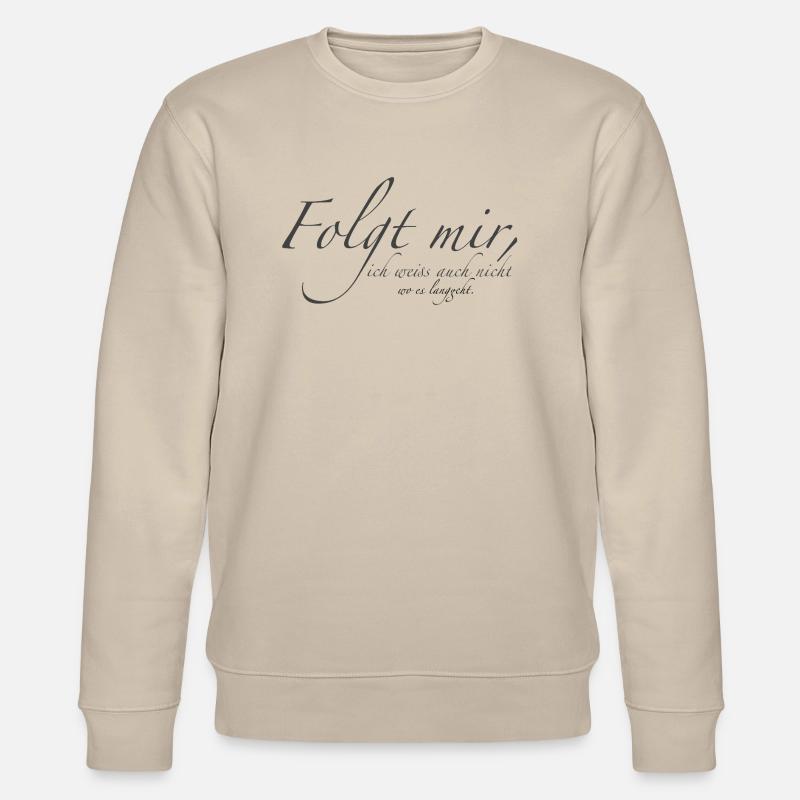 Folgt mir - Stanley/Stella Unisex Bio-Sweatshirt CHANGER  - Beige