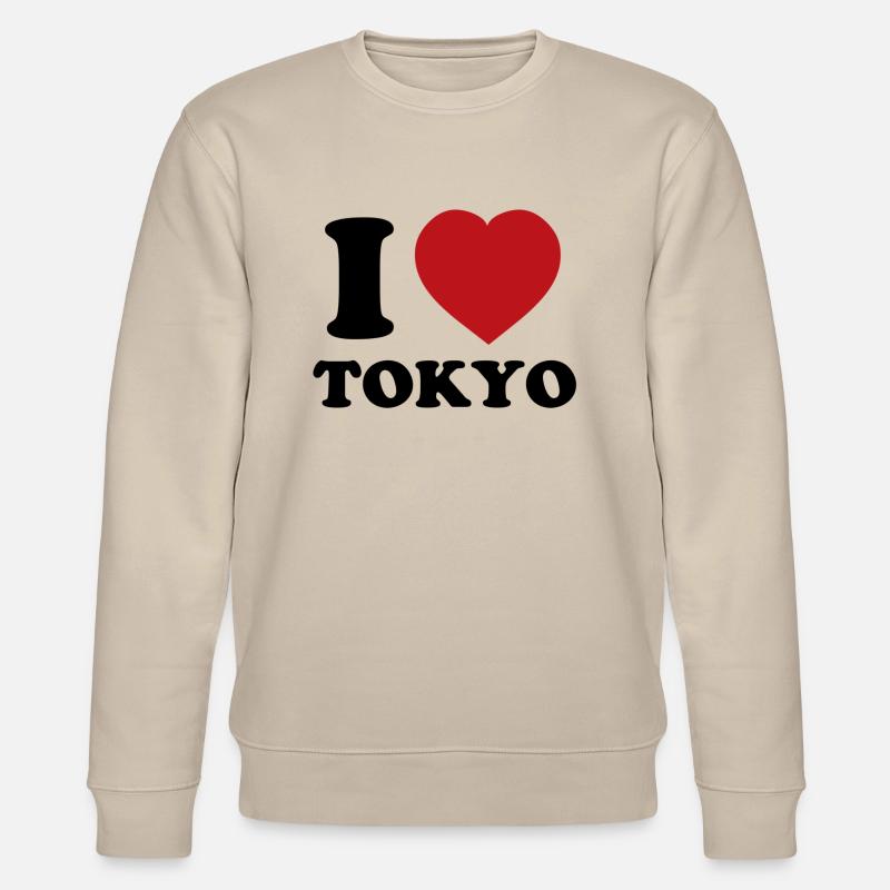 I Love Tokyo - Stanley/Stella Unisex Bio-Sweatshirt CHANGER  - Beige