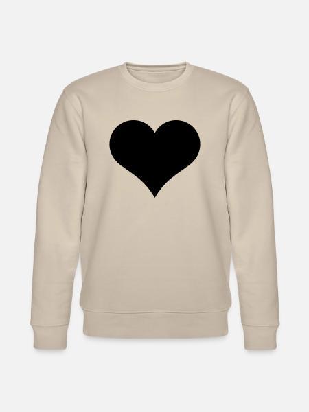 heart valentines day - Stanley/Stella CHANGER Unisex Organic Sweatshirt - beige