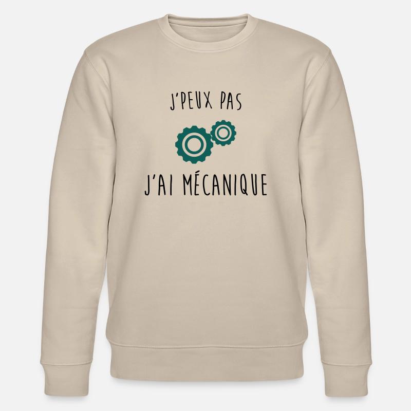 j'peux pas j'ai mecanique - Sweat bio CHANGER Stanley/Stella Unisexe - beige