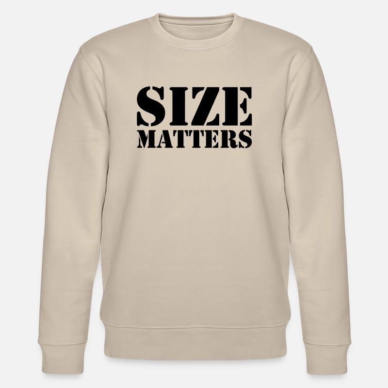 Size matters - Stanley/Stella CHANGER Unisex Organic Sweatshirt - beige