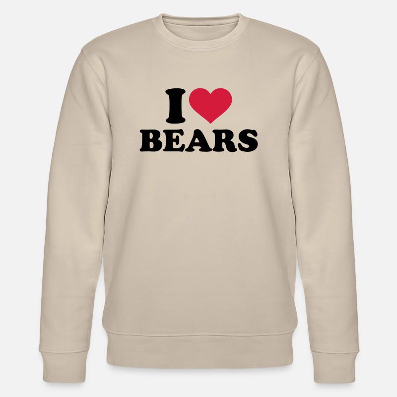 I love Bears - Sweat bio CHANGER Stanley/Stella Unisexe - beige