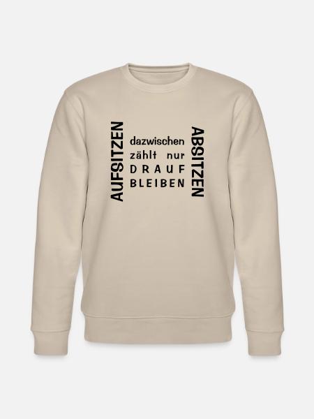 Aufsitzen Absitzen - Stanley/Stella Unisex Bio-Sweatshirt CHANGER  - Beige