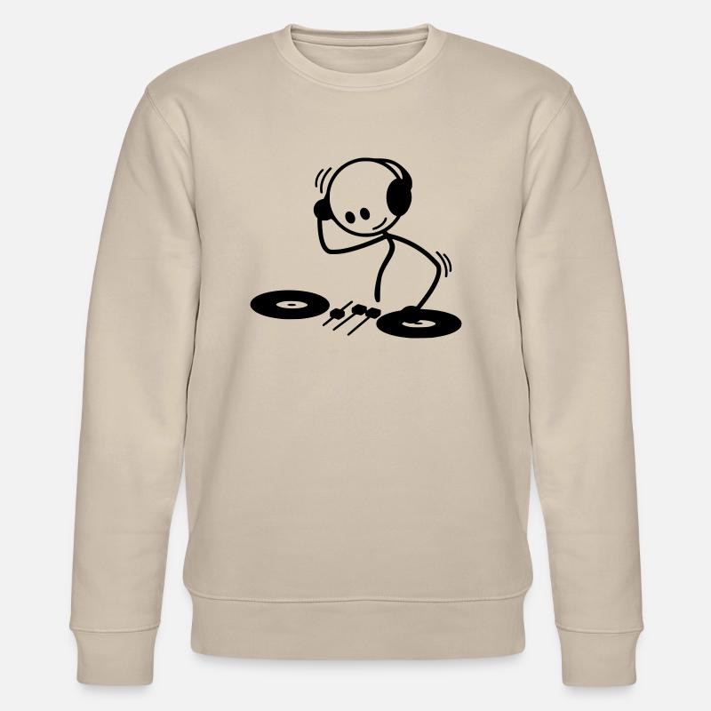 DJ Strichmännchen - Stanley/Stella Unisex Bio-Sweatshirt CHANGER  - Beige