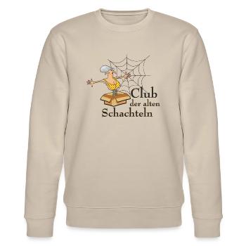 Club der alten Schachteln - Stanley/Stella Unisex Bio-Sweatshirt CHANGER  - Beige - Vorne - Nik (191cm) & Marisol (170cm)