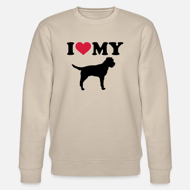 Border Terrier - Stanley/Stella CHANGER Unisex Organic Sweatshirt - beige