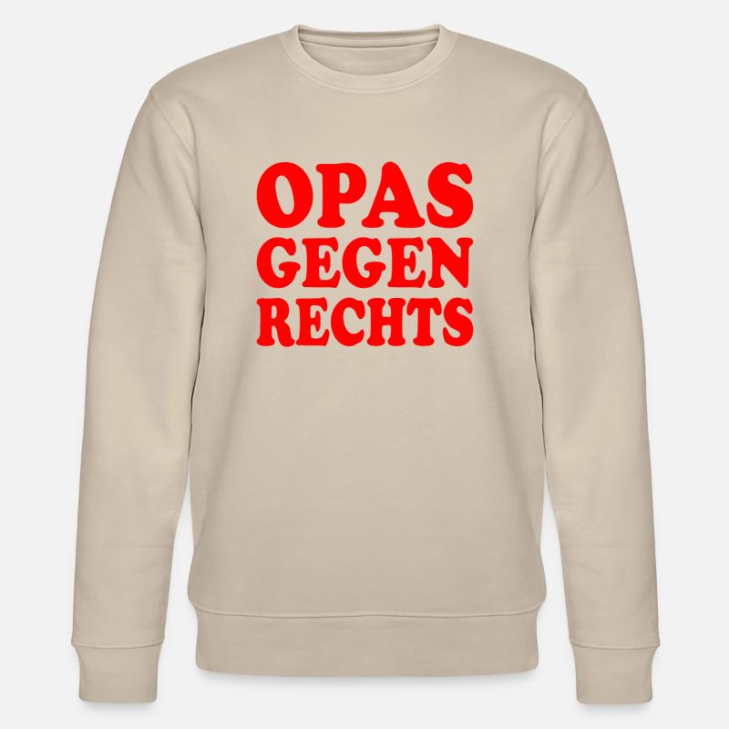 Opas gegen rechts - Stanley/Stella Unisex Bio-Sweatshirt CHANGER  - Beige