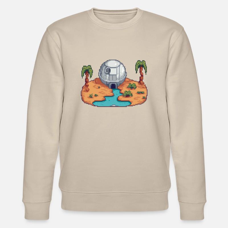 Galactic Getaway - Stanley/Stella CHANGER Unisex Organic Sweatshirt - beige