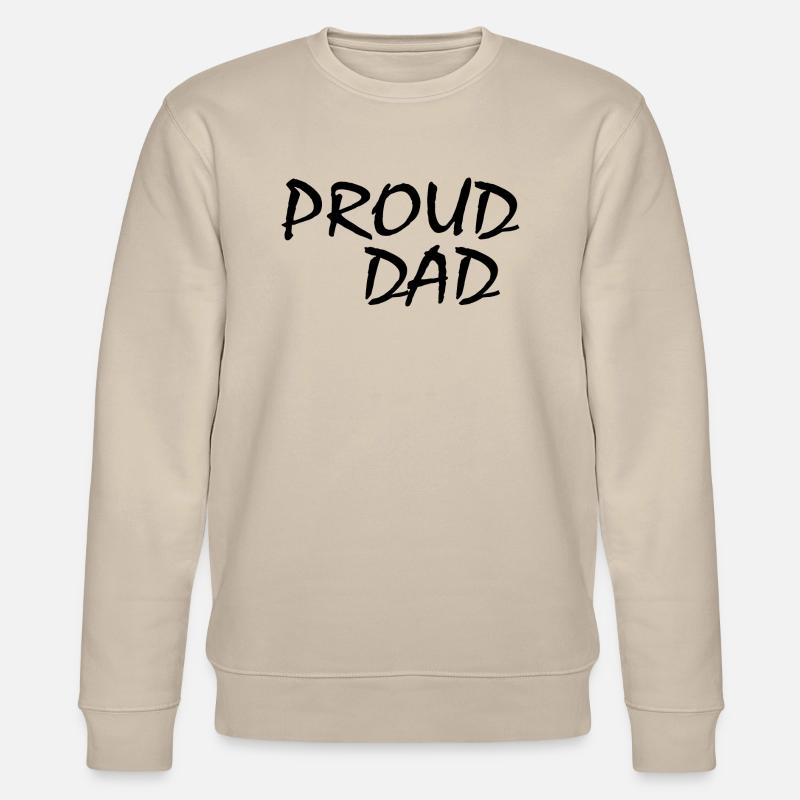 Proud dad - Stanley/Stella Unisex Bio-Sweatshirt CHANGER  - Beige