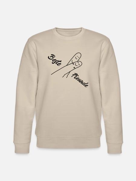 beste freunde - Stanley/Stella Unisex Bio-Sweatshirt CHANGER  - Beige