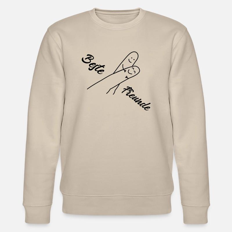 beste freunde - Stanley/Stella Unisex Bio-Sweatshirt CHANGER  - Beige