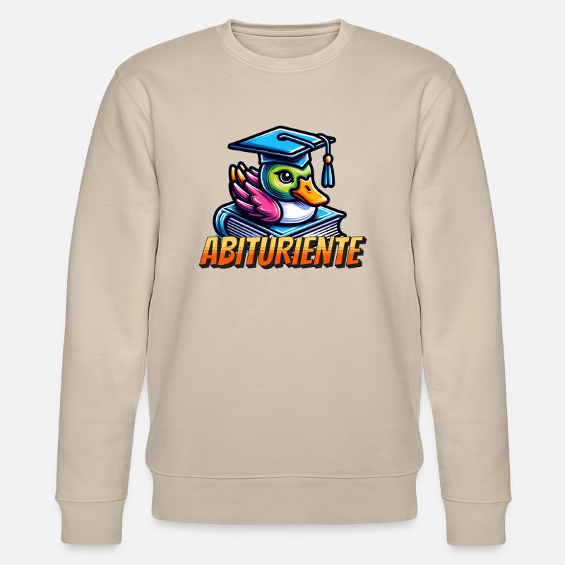 Abituriente Abi Motto - Stanley/Stella Unisex Bio-Sweatshirt CHANGER  - Beige