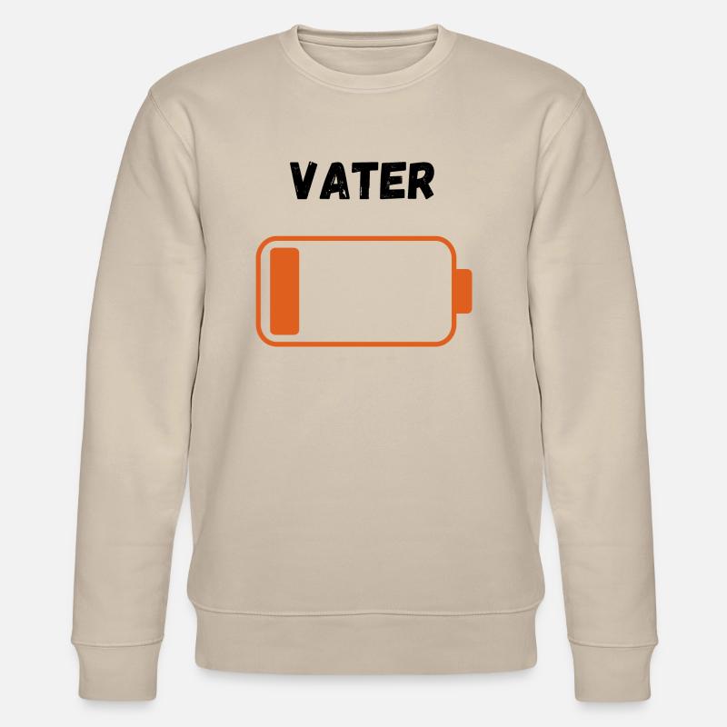 Vater auf Reserve - Stanley/Stella Unisex Bio-Sweatshirt CHANGER  - Beige
