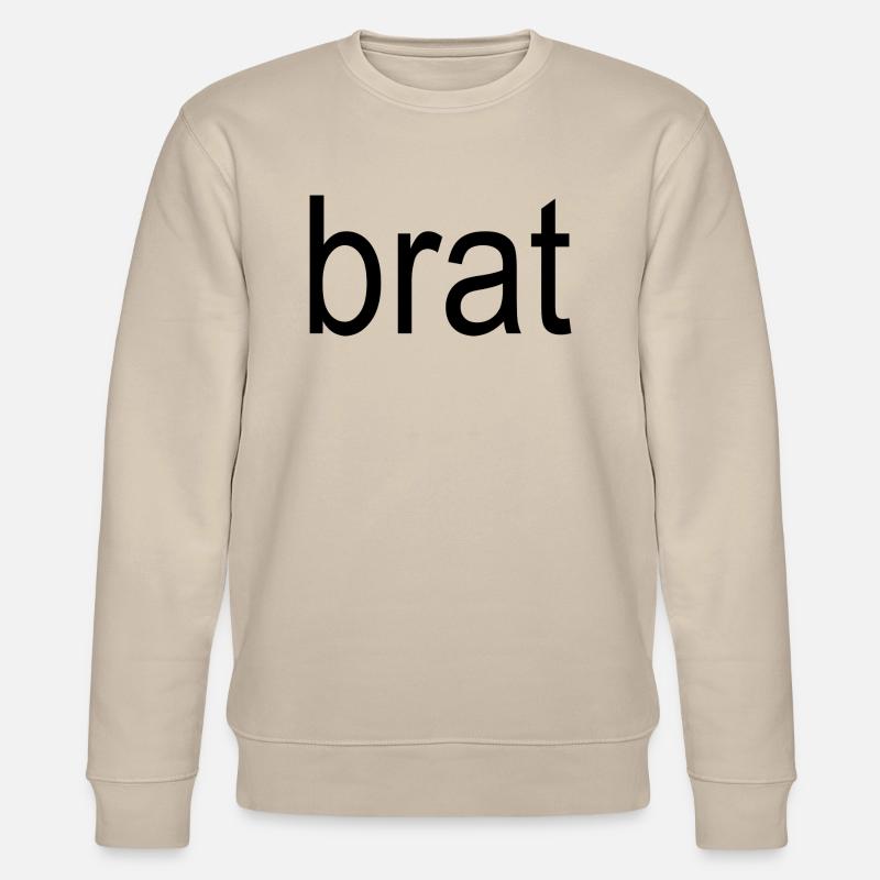 brat black text 5000 - Stanley/Stella CHANGER Unisex Organic Sweatshirt - beige