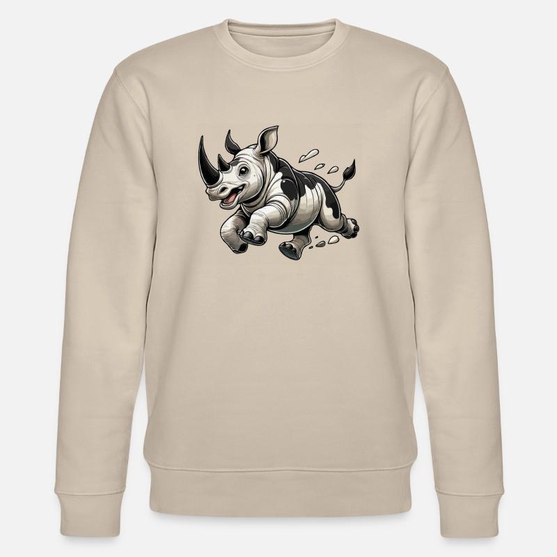 Rhinocéros courant - Sweat bio CHANGER Stanley/Stella Unisexe - beige