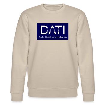 Paris - Dati 2026 - Sweat bio CHANGER Stanley/Stella Unisexe - beige - Devant - Nik (191cm) & Marisol (170cm)