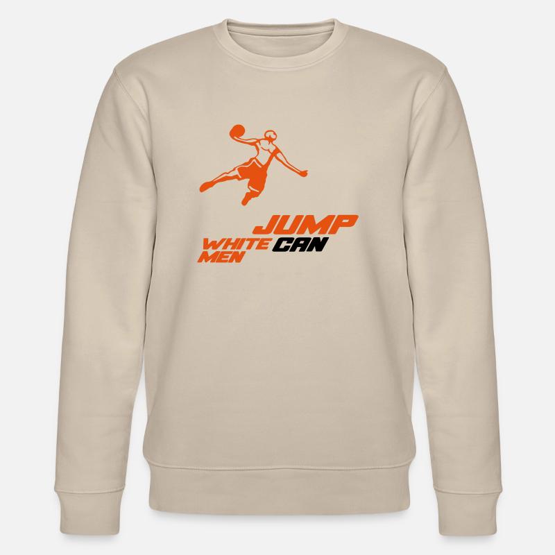 White Men Can Jump Dunk - Stanley/Stella Unisex Bio-Sweatshirt CHANGER - Beige