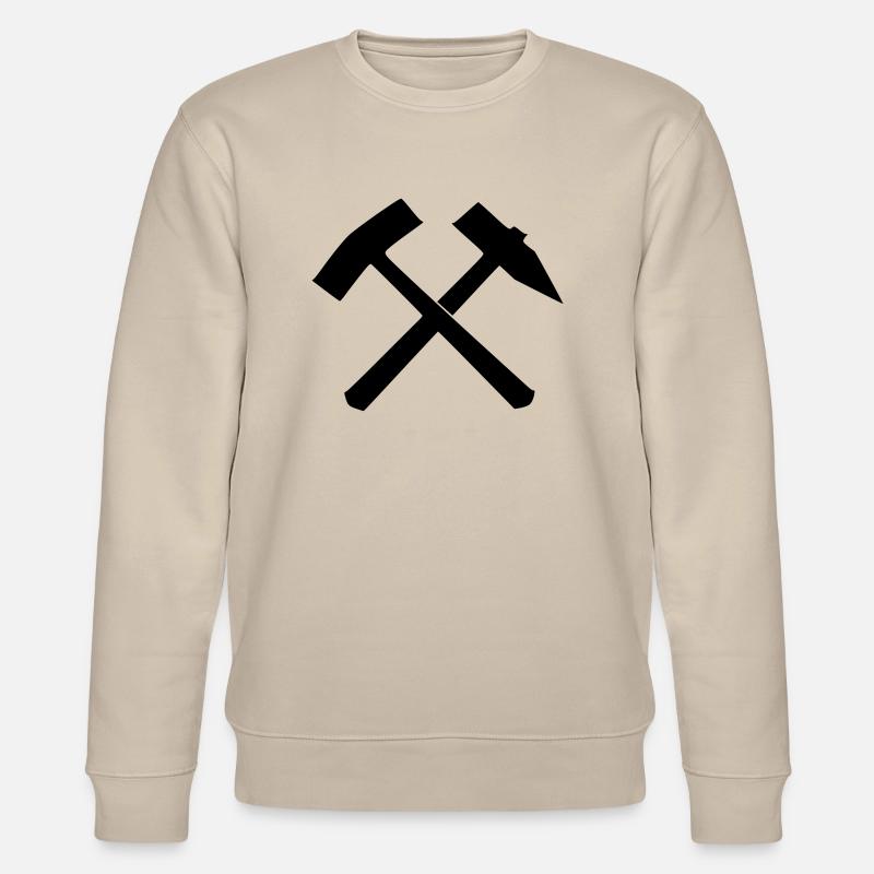 Hammer Schlägel - Stanley/Stella Unisex Bio-Sweatshirt CHANGER  - Beige