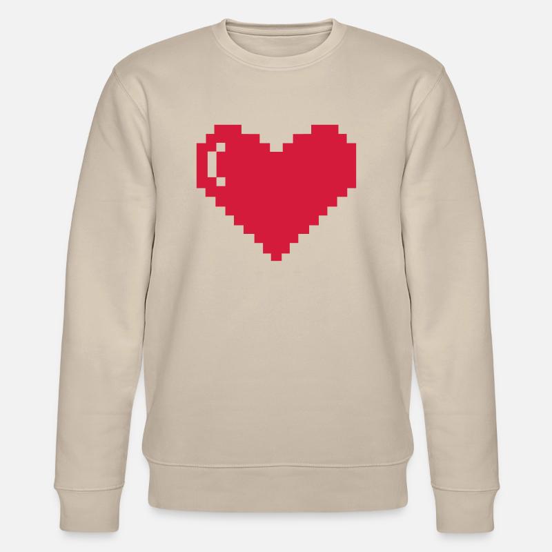 Pixelherz - Stanley/Stella Unisex Bio-Sweatshirt CHANGER  - Beige
