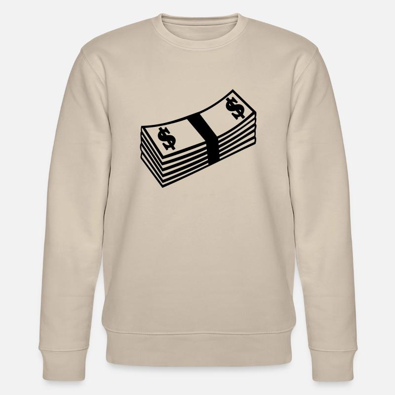 Dollar Geld - Stanley/Stella Unisex Bio-Sweatshirt CHANGER  - Beige