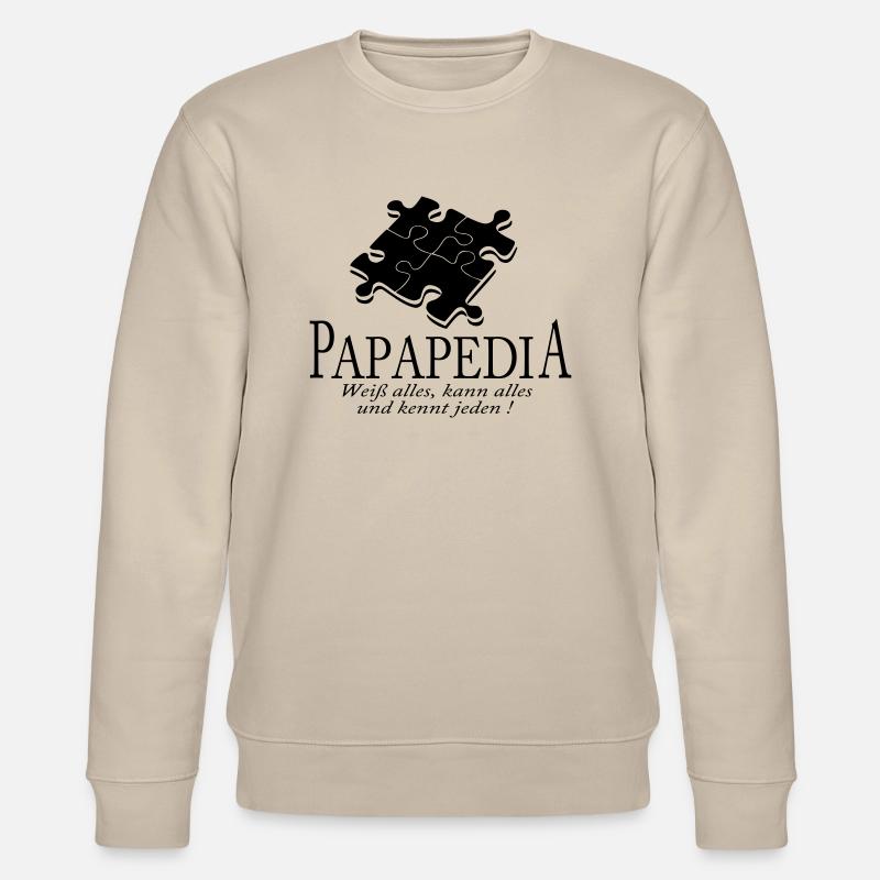 papapedia - Stanley/Stella Unisex Bio-Sweatshirt CHANGER  - Beige