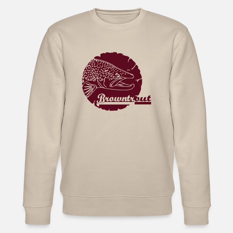 browntrout Emblem - Stanley/Stella Unisex Bio-Sweatshirt CHANGER  - Beige