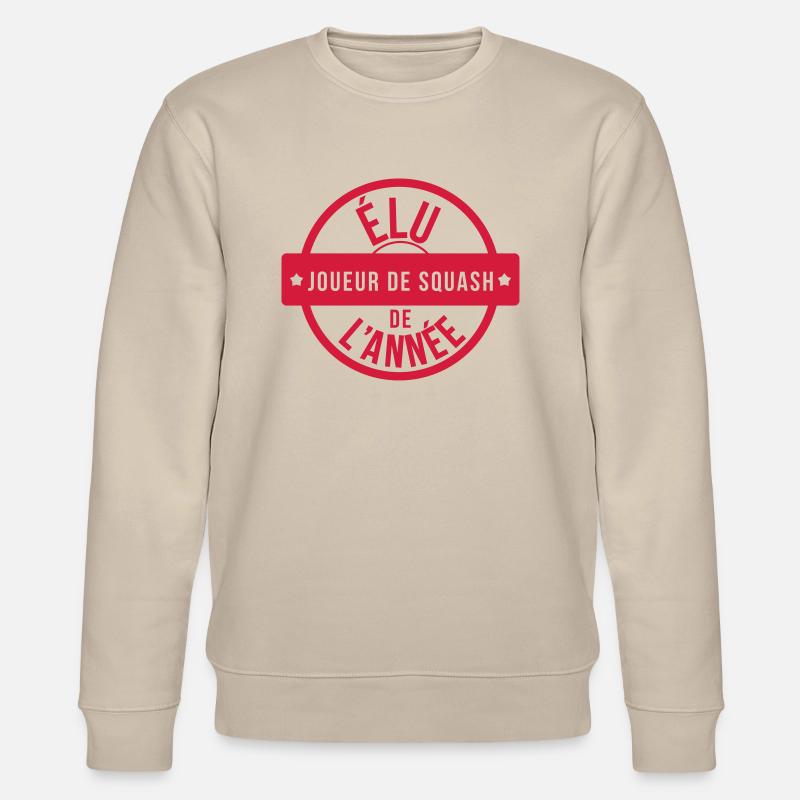 Joueur de Squash / Sport - Sweat bio CHANGER Stanley/Stella Unisexe - beige