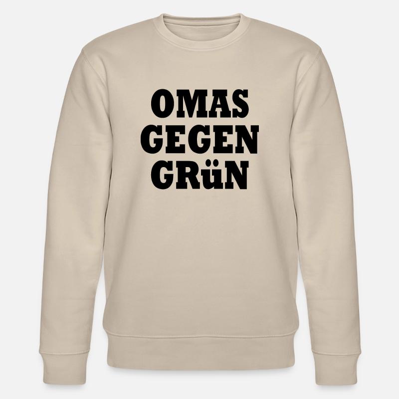 Omas gegen grün - Stanley/Stella Unisex Bio-Sweatshirt CHANGER - Beige