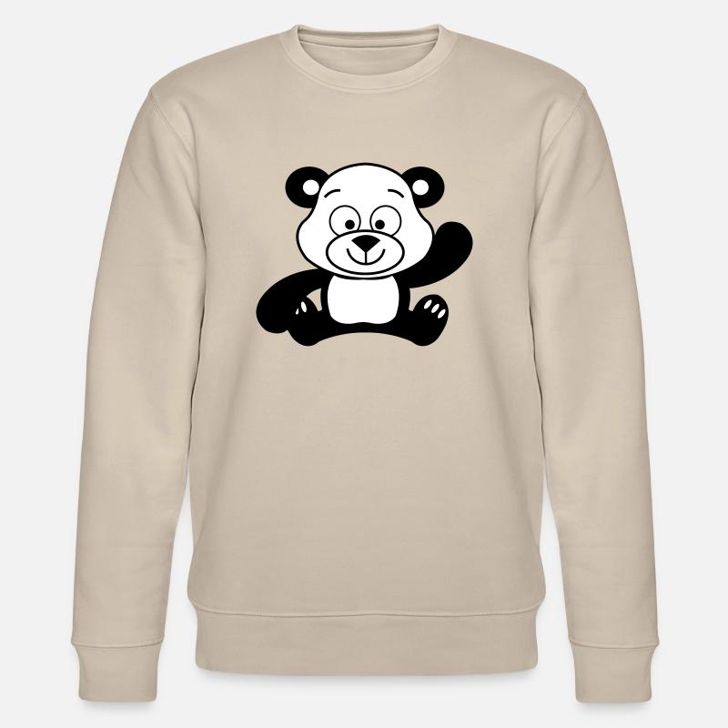 Panda Ours Mignon - Sweat bio CHANGER Stanley/Stella Unisexe - beige