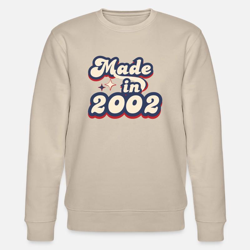 Made in 2002 retro - Sweat bio CHANGER Stanley/Stella Unisexe - beige