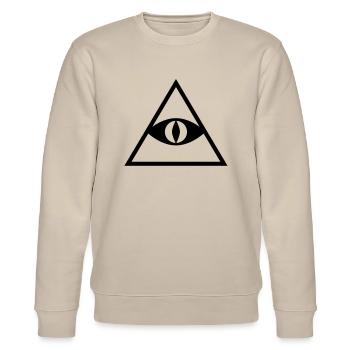 Pyramide - Stanley/Stella Unisex Bio-Sweatshirt CHANGER  - Beige - Vorne - Nik (191cm) & Marisol (170cm)