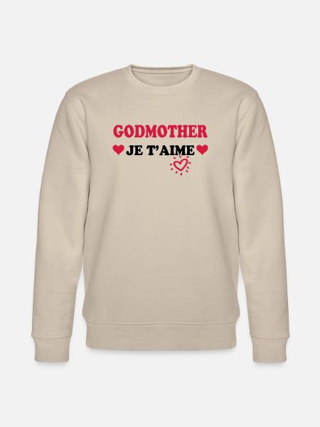 Godmother je t'aime - Stanley/Stella CHANGER Unisex Organic Sweatshirt - beige