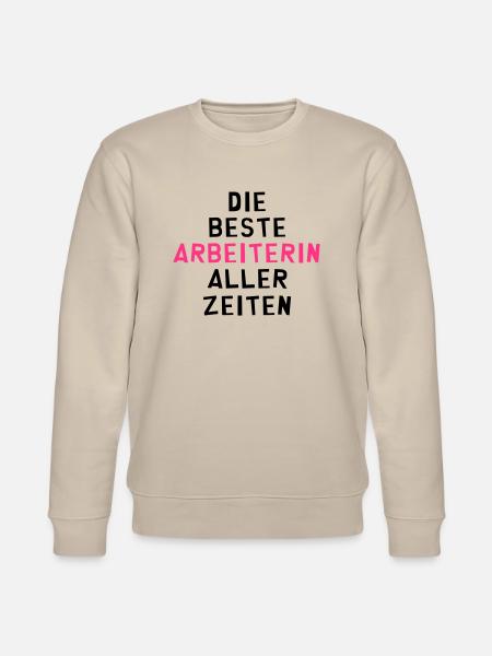Arbeiter - Arbeiterin - Arbeit - Gewerkschaft - Stanley/Stella Unisex Bio-Sweatshirt CHANGER  - Beige