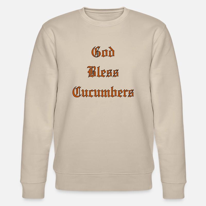 GodBlessCucumbers - Stanley/Stella Unisex Bio-Sweatshirt CHANGER  - Beige