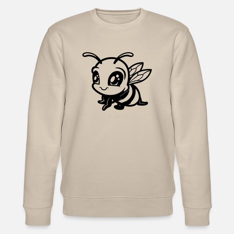 Bee Bumblebee Comic - Stanley/Stella CHANGER Unisex Organic Sweatshirt - beige