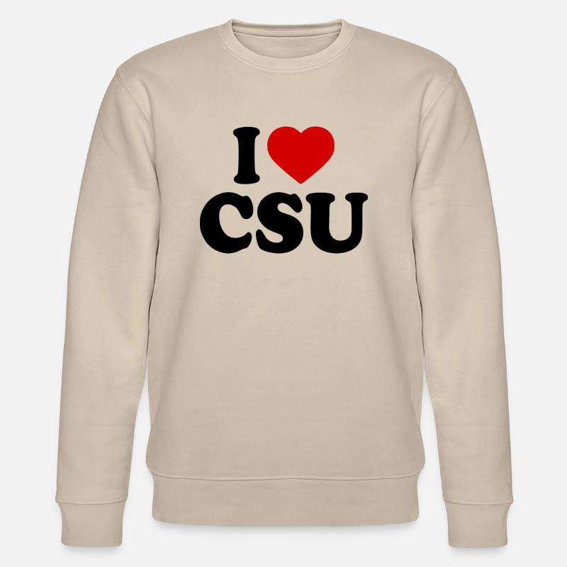 I love csu - Stanley/Stella Unisex Bio-Sweatshirt CHANGER  - Beige