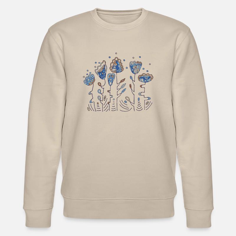 Blumen - Stanley/Stella Unisex Bio-Sweatshirt CHANGER  - Beige