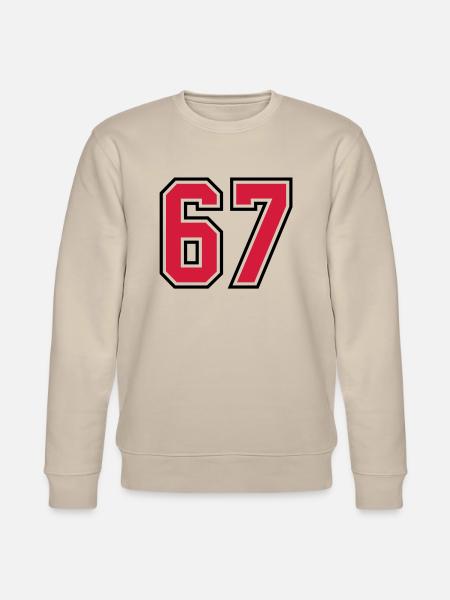 67 sports jersey football number - Stanley/Stella CHANGER Unisex Organic Sweatshirt - beige