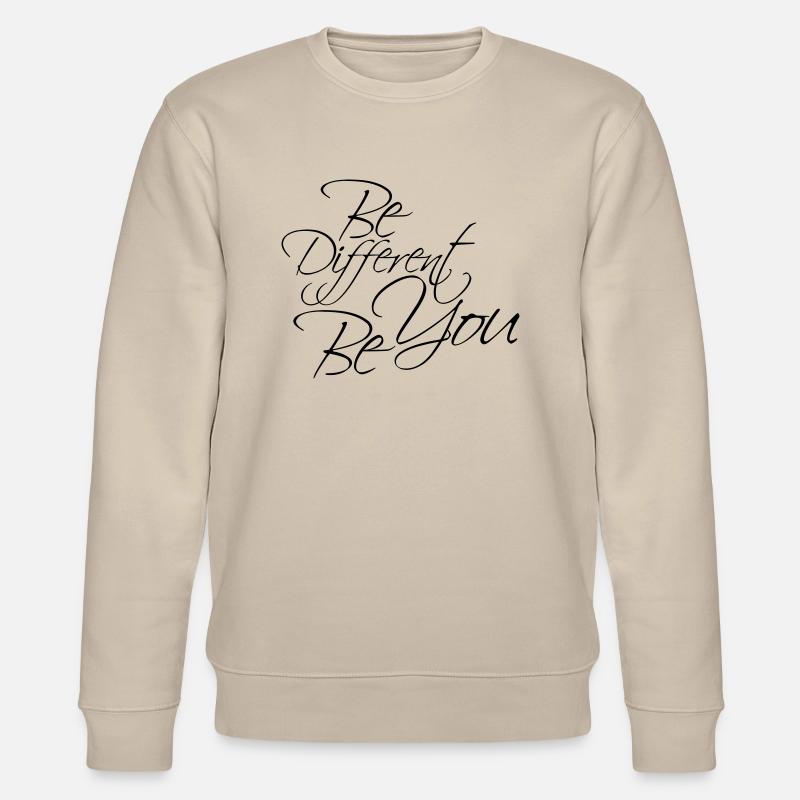 Be Different Be You Design - Stanley/Stella Unisex Bio-Sweatshirt CHANGER - Beige