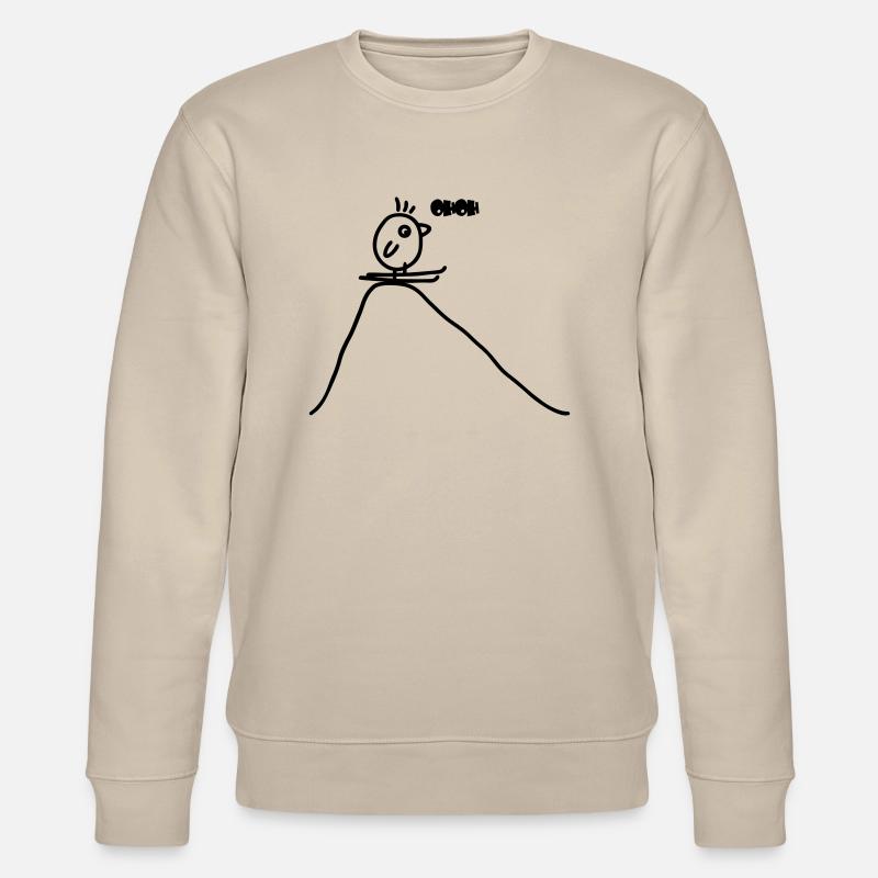 Vogel Skispringen - Stanley/Stella Unisex Bio-Sweatshirt CHANGER  - Beige