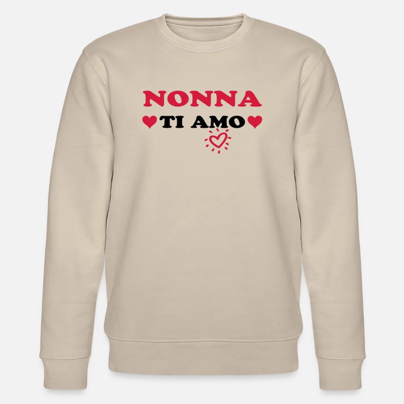 Nonna ti amo - Stanley/Stella Unisex Bio-Sweatshirt CHANGER  - Beige