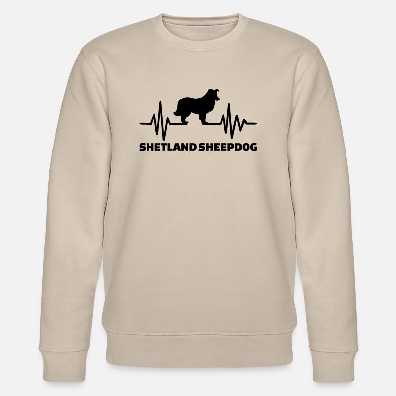 Shetland Sheepdog - Stanley/Stella Unisex Bio-Sweatshirt CHANGER  - Beige