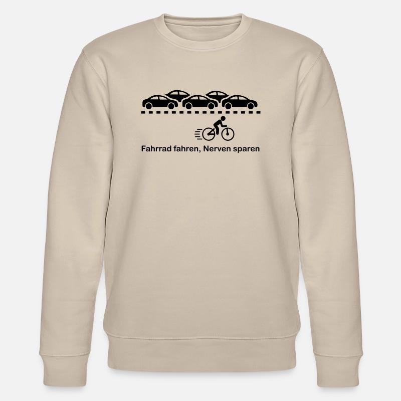 Fahrrad - Stanley/Stella Unisex Bio-Sweatshirt CHANGER  - Beige