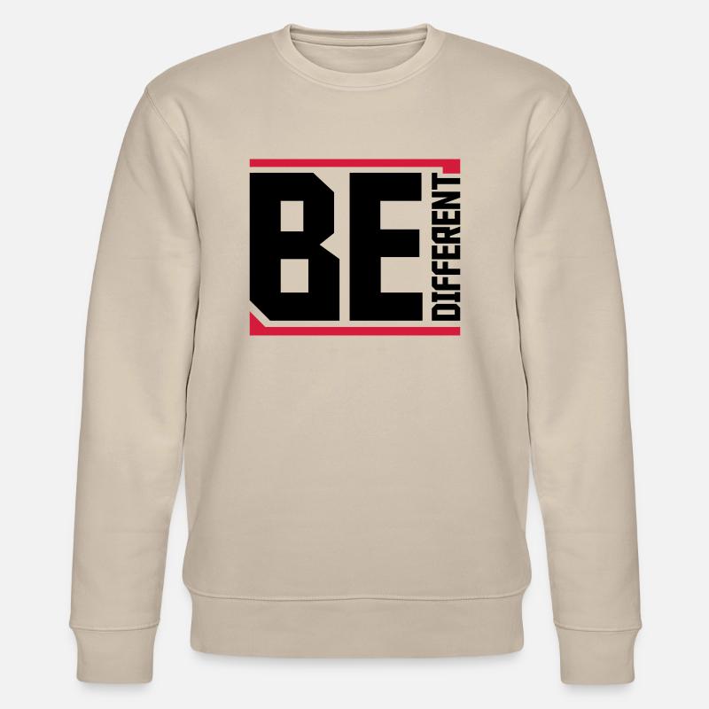 Be different Logo Design - Stanley/Stella Unisex Bio-Sweatshirt CHANGER  - Beige