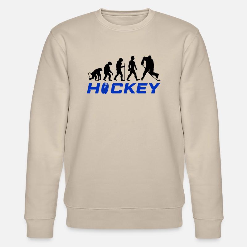 hockey evolution - Stanley/Stella Unisex Bio-Sweatshirt CHANGER  - Beige