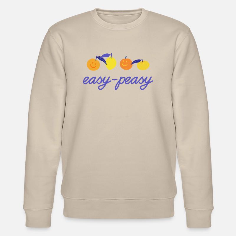 Leicht-peasy Zitrone pressen - Stanley/Stella Unisex Bio-Sweatshirt CHANGER  - Beige