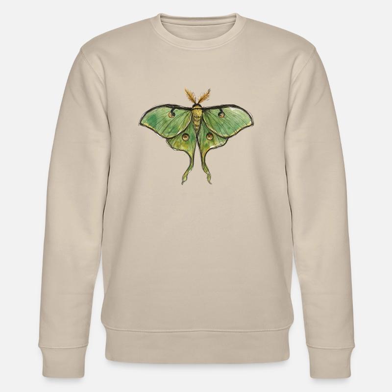Luna Moth Nocturnal Magic - Sweat bio CHANGER Stanley/Stella Unisexe - beige